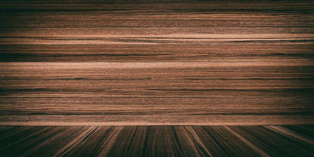 3d rendering wooden floor and wall backgroundの写真素材