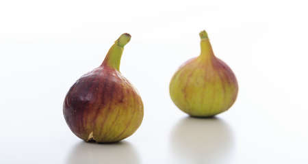 Figs isolated on white backgroundの写真素材