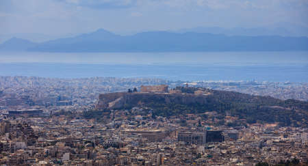 Athens Greece panoramic viewの写真素材