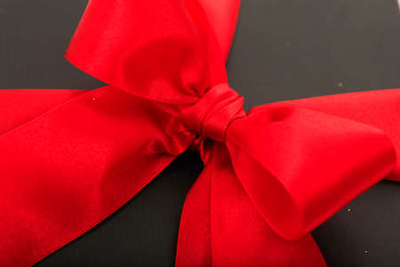 Blue gift box close upの写真素材