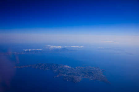 Aerial view of Greek islands - Aegean Seaの写真素材