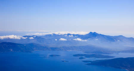 Aerial view of Greek islands - Aegean Sea