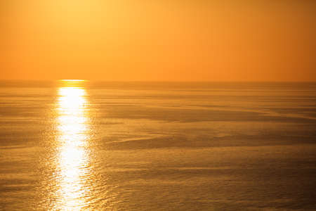 Beautiful sunset over Aegean sea - Greeceの写真素材
