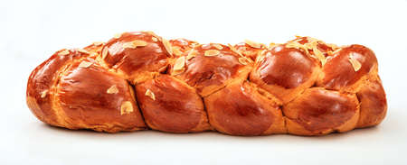 Easter bread isolated on white background