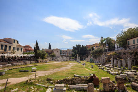 View of Roman Agora of Athens, Greeceの写真素材
