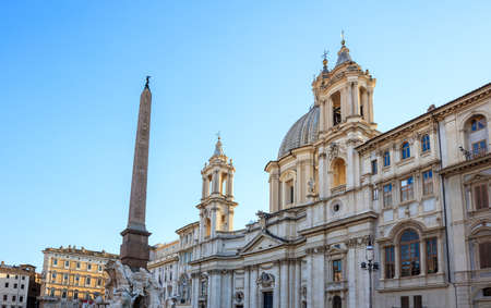 Rome, Italy - Navona square (Piazza Navona)のeditorial素材