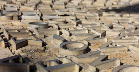 Human Rights Monument at Ledra street, Nicosia, Cyprus. Closeup view with details.の写真素材