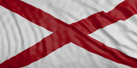 Alabama, USA waving flag background. 3d illustrationの写真素材