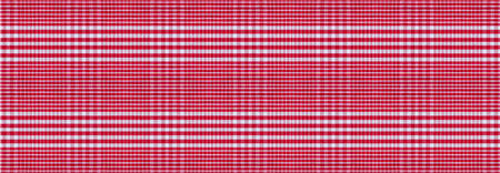 Red and white checkered picnic tablecloth texture background, banner