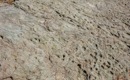 Natural stone background texture, gray green color, Kea island, Greece
