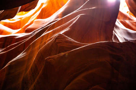 Antelope Canyon, Page, Arizona, USA. The slot canyon in the American Southwest, on Navajo land.の写真素材