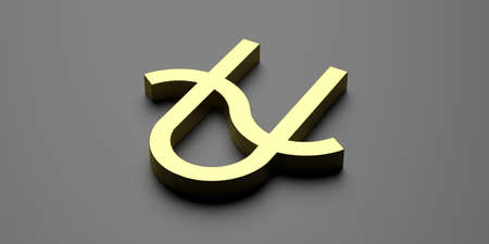 Ophiuchus zodiac sign concept. Astrological horoscope symbol on black background. 3d illustration