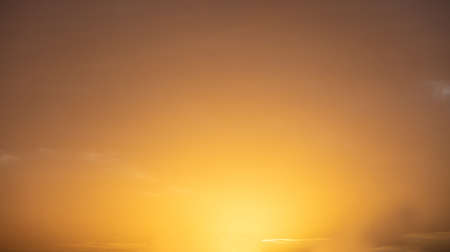 Sunset sky orange color. Clear sky yellow orange color at sunrise, sunset