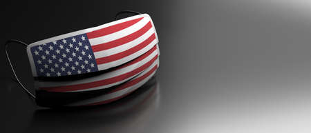 Covid19 virus infection in US. Novel Coronavirus outbreak in America. Protective medical american...