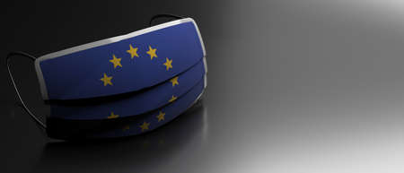Covid19 virus infection in Europe. Novel Coronavirus outbreak in EU. Protective medical European...