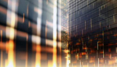 Futuristic business background. 3d rendering, 3d illustration.の素材