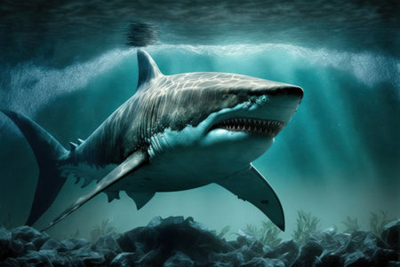 Great White Shark (Carcharodon carcharias)の素材