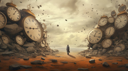Cosmic flow of time. A synergy of art and mechanical intricacies,の素材