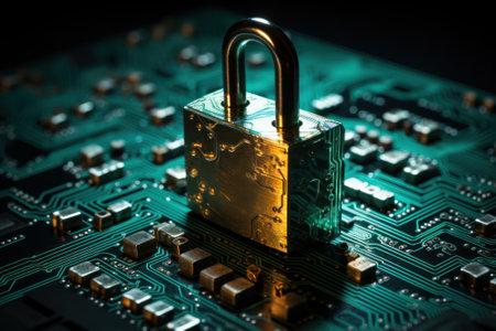 Digital representation of cyber security conceptsの素材