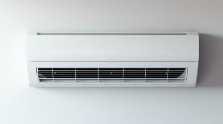 Air conditioner on the wall, electronic appliance for controlling temperature and climate in roomの素材