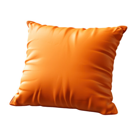 Soft pillow isolated on white transparent backgroundの素材