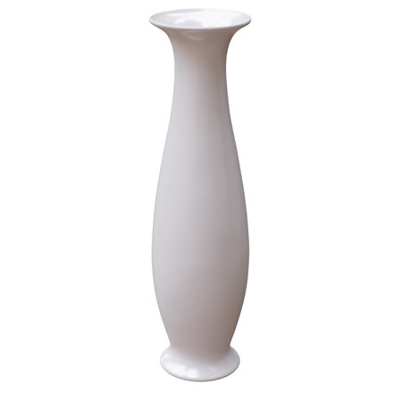 Ceramic vase isolated on white. Decoration pot for home interior design, 3d renderの写真素材