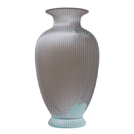 Glass vase isolated on white. Decoration pot for interior design, 3d renderの写真素材