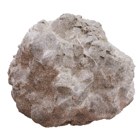 Rock isolated on white, Big stone, boulder. 3d renderの写真素材