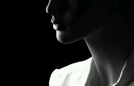 half face of a fashion mannequinの素材