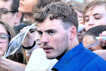 Giffoni Valle Piana, Sa, Italy - July 21, 2016: Sam Claflin at Giffoni Film Festival 2016 - on July 21, 2016 in Giffoni Valle Piana, Italyのeditorial素材