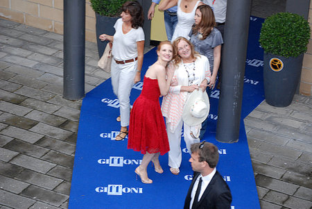 Giffoni Valle Piana, Sa, Italy - July 21, 2013 : Jessica Chastain at Giffoni Film Festival 2013 - on July 21, 2013 in Giffoni Valle Piana, Italyのeditorial素材