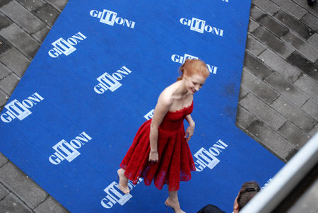 Giffoni Valle Piana, Sa, Italy - July 21, 2013 : Jessica Chastain at Giffoni Film Festival 2013 - on July 21, 2013 in Giffoni Valle Piana, Italyのeditorial素材