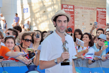 Giffoni Valle Piana, Sa, Italy - July 28, 2013 : Sacha Baron Cohen at Giffoni Film Festival 2013 - on July 28, 2013 in Giffoni Valle Piana, Italyのeditorial素材