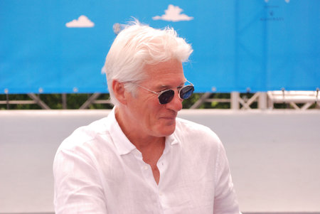 Giffoni Valle Piana, Sa, Italy - July 22, 2014 : Richard Gere at Giffoni Film Festival 2014 - on July 22, 2014 in Giffoni Valle Piana, Italyのeditorial素材