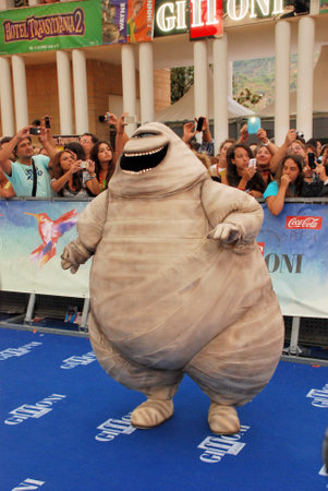 Giffoni Valle Piana, Sa, Italy - July 23, 2015 : Cast Movie Hotel Transylvania 2 at Giffoni Film Festival 2015 - on July 23, 2015 in Giffoni Valle Piana, Italyのeditorial素材