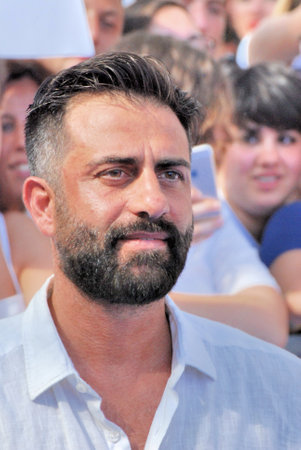 Giffoni Valle Piana, Sa, Italy - July 23, 2016 : Simone Montedoro at Giffoni Film Festival 2016 - on July 23, 2016 in Giffoni Valle Piana, Italyのeditorial素材