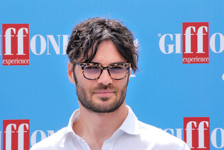 Giffoni Valle Piana, Sa, Italy - July 22, 2016 : Giulio Berruti at Giffoni Film Festival 2016 - on July 22, 2016 in Giffoni Valle Piana, Italyのeditorial素材