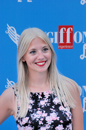 Giffoni Valle Piana, Sa, Italy - July 23, 2016 : Martina Rodini at Giffoni Film Festival 2016 - on July 23, 2016 in Giffoni Valle Piana, Italyのeditorial素材