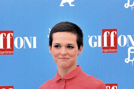 Giffoni Valle Piana, Sa, Italy - July 22, 2016 : Sara Serraiocco at Giffoni Film Festival 2016 - on July 22, 2016 in Giffoni Valle Piana, Italyのeditorial素材