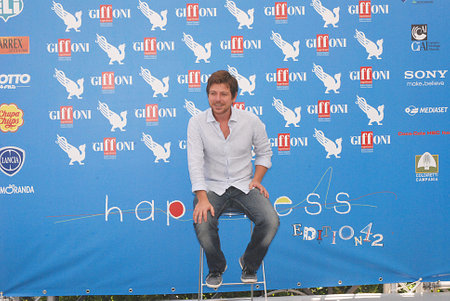 Giffoni Valle Piana, Salerno, Italia - 21 Luglio, 2012 : Claudio Gioe' al Giffoni Film Festival 2012 - il 21 Luglio, 2012 a Giffoni Valle Piana, Italiaのeditorial素材