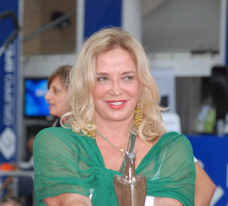 Giffoni Valle Piana, Salerno, Italia - 23 Luglio, 2012 : Simona Izzo al Giffoni Film Festival 2012 - il 23 Luglio, 2012 a Giffoni Valle Piana, Italiaのeditorial素材