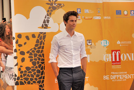 Giffoni Valle Piana, Salerno, Italia - 21 Luglio, 2014 : Dylan O' Brien al Giffoni Film Festival 2014 - il 21 Luglio, 2014 a Giffoni Valle Piana, Italiaのeditorial素材