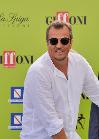 Giffoni Valle Piana, Sa, Italy - July 22, 2017: Gabriele Muccino at Giffoni Film Festival 2017 - on July 22, 2017 in Giffoni Valle Piana, Italyのeditorial素材
