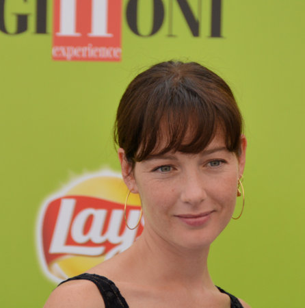 Giffoni Valle Piana, Sa, Italy - July 19, 2017 : Cristiana Capotondi at Giffoni Film Festival 2017 - on July 19, 2017 in Giffoni Valle Piana, Italyのeditorial素材