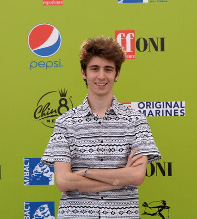 Giffoni Valle Piana, Sa, Italy - July 18, 2017 : Favij at Giffoni Film Festival 2017 - on July 18, 2017 in Giffoni Valle Piana, Italyのeditorial素材