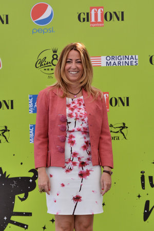 Giffoni Valle Piana, Sa, Italy - July 21, 2017 : Lucia Fortini at Giffoni Film Festival 2017 - on July 21, 2017 in Giffoni Valle Piana, Italyのeditorial素材