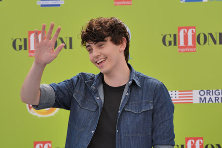 Giffoni Valle Piana, Sa, Italy - July 22, 2017 : Michele Bravi at Giffoni Film Festival 2017 - on July 22, 2017 in Giffoni Valle Piana, Italyのeditorial素材