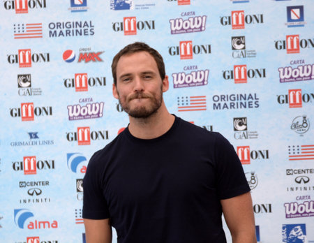 Giffoni Valle Piana, Sa, Italy - July 23, 2018 : Sam Claflin at Giffoni Film Festival 2018 - on July 23, 2018 in Giffoni Valle Piana, Italyのeditorial素材
