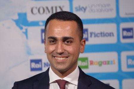 Giffoni Valle Piana, Sa, Italy - July 25, 2018 : Luigi Di Maio at Giffoni Film Festival 2018 - on July 25, 2018 in Giffoni Valle Piana, Italyのeditorial素材