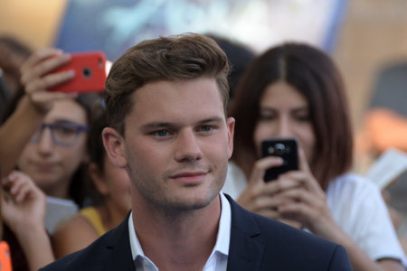 Giffoni Valle Piana, Sa, Italy - July 25, 2018 : Jeremy Irvine at Giffoni Film Festival 2018 - on July 25, 2018 in Giffoni Valle Piana, Italyのeditorial素材